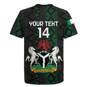 Custom Nigeria Football Rugby Jersey Go Super Falcons African Pattern