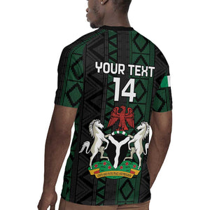 Custom Nigeria Football Rugby Jersey Go Super Falcons African Pattern