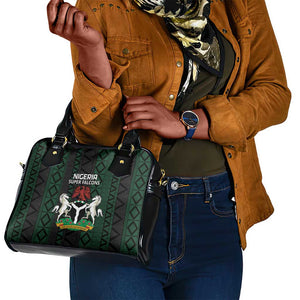 Nigeria Football Shoulder Handbag Go Super Falcons African Pattern