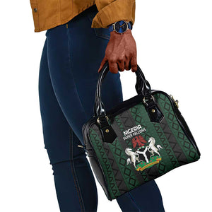 Nigeria Football Shoulder Handbag Go Super Falcons African Pattern