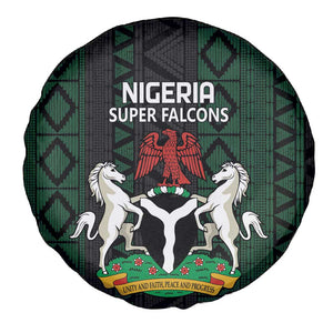 Nigeria Football Spare Tire Cover Go Super Falcons African Pattern