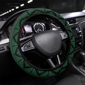 Nigeria Football Steering Wheel Cover Go Super Falcons African Pattern