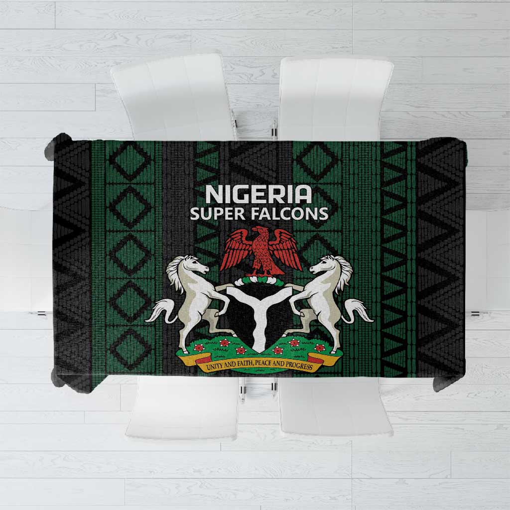 Nigeria Football Tablecloth Go Super Falcons African Pattern