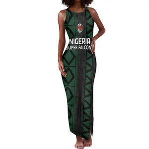 Custom Nigeria Football Tank Maxi Dress Go Super Falcons African Pattern