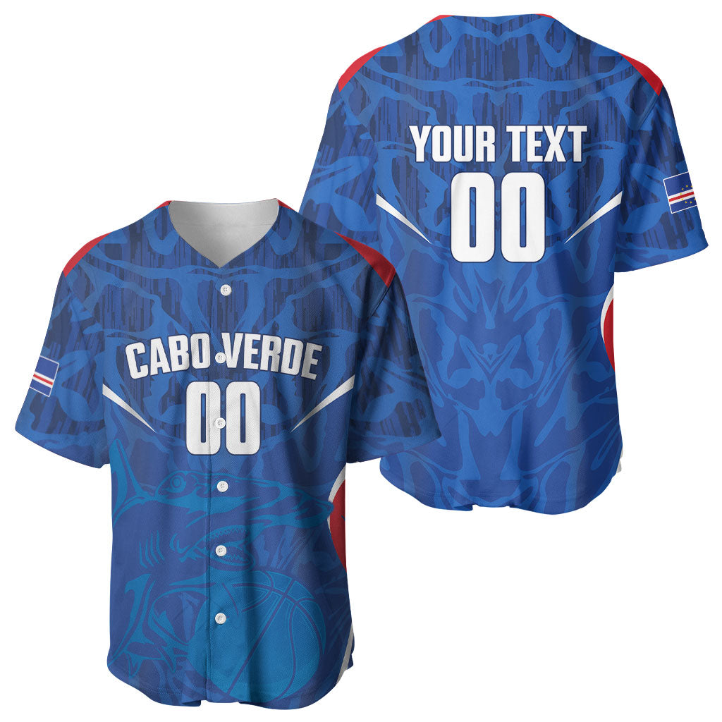 Cape Verde Basketball 2026 Custom Baseball Jersey Come On Hammer Sharks