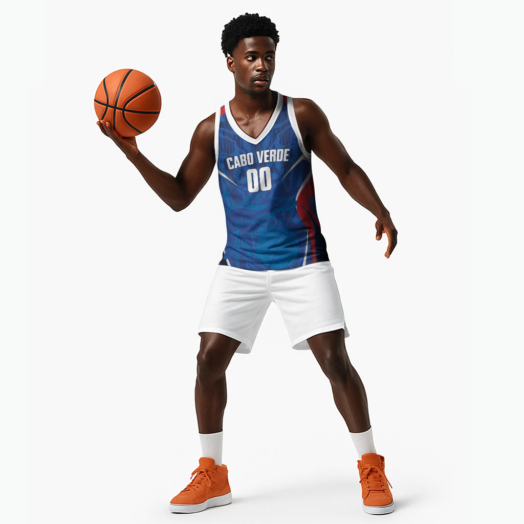 Cape Verde Basketball 2026 Custom Basketball Jersey Come On Hammer Sharks