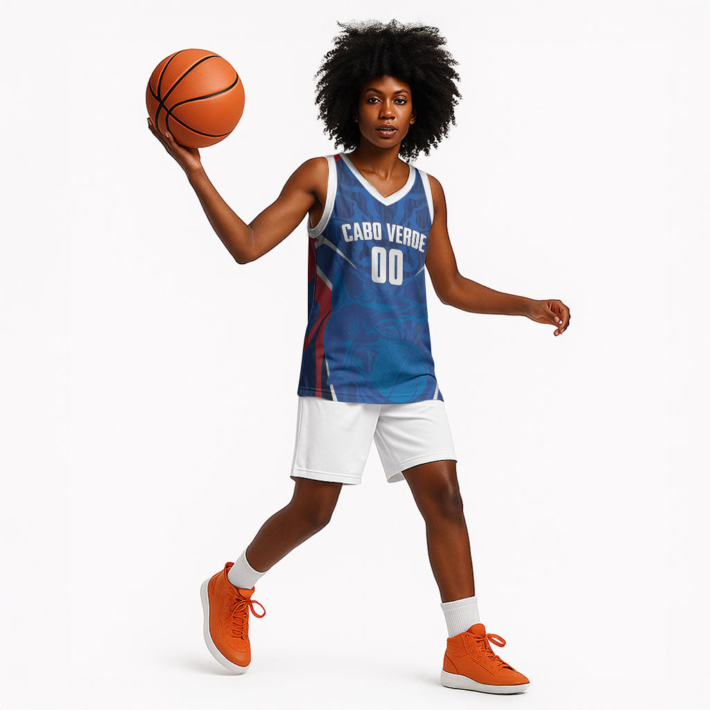 Cape Verde Basketball 2026 Custom Basketball Jersey Come On Hammer Sharks