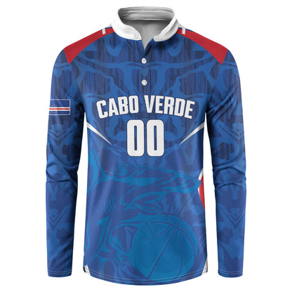 Cape Verde Basketball 2026 Custom Button Sweatshirt Come On Hammer Sharks