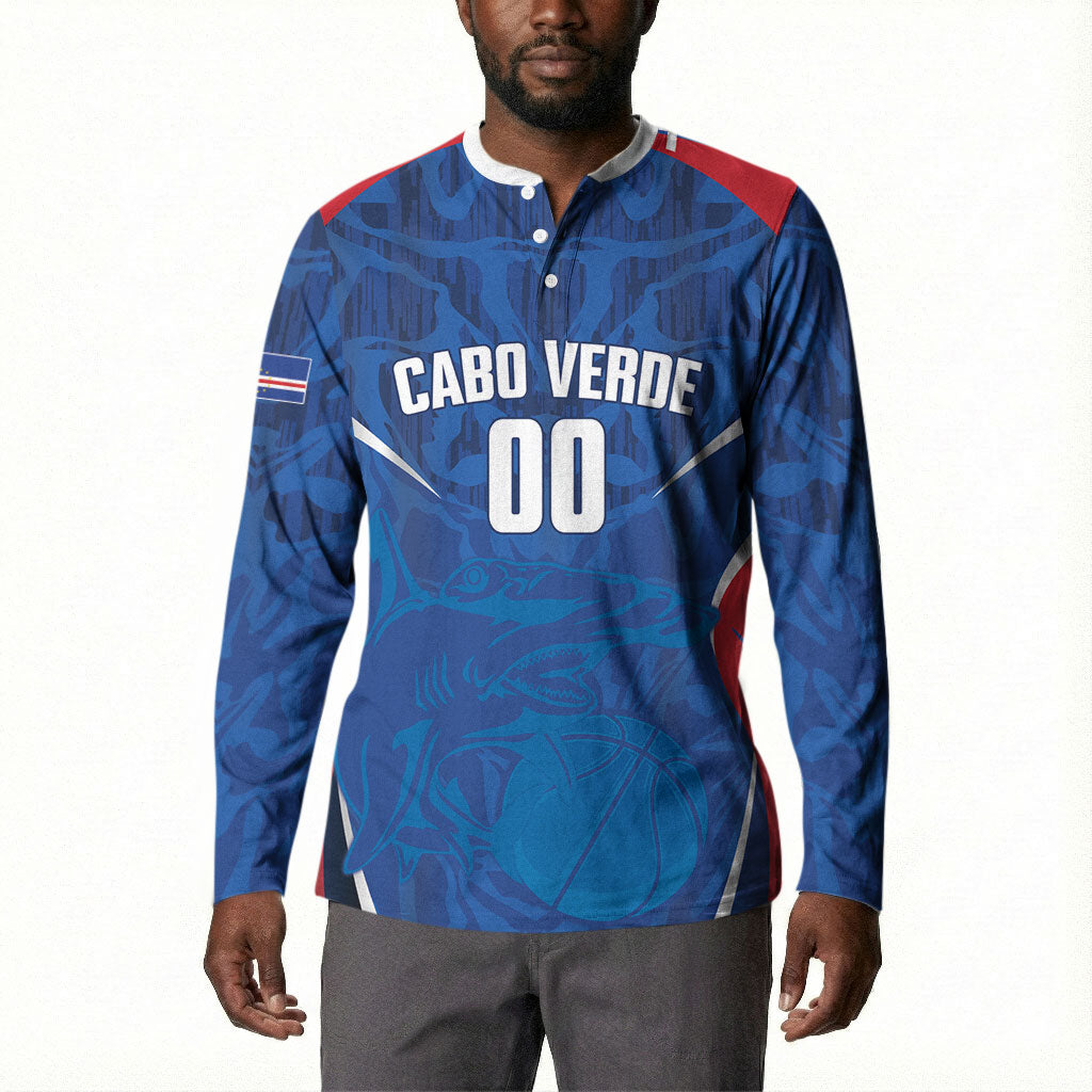 Cape Verde Basketball 2026 Custom Button Sweatshirt Come On Hammer Sharks