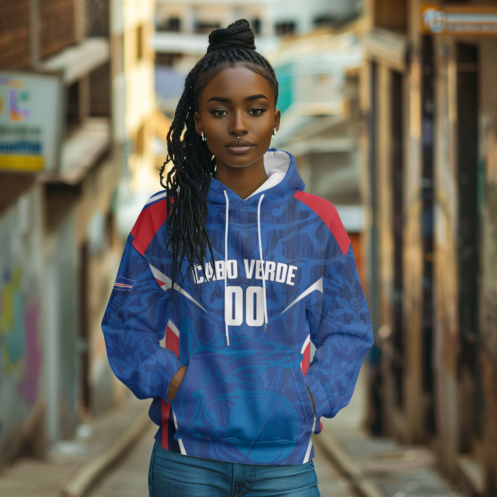 Cape Verde Basketball 2026 Custom Hoodie Come On Hammer Sharks