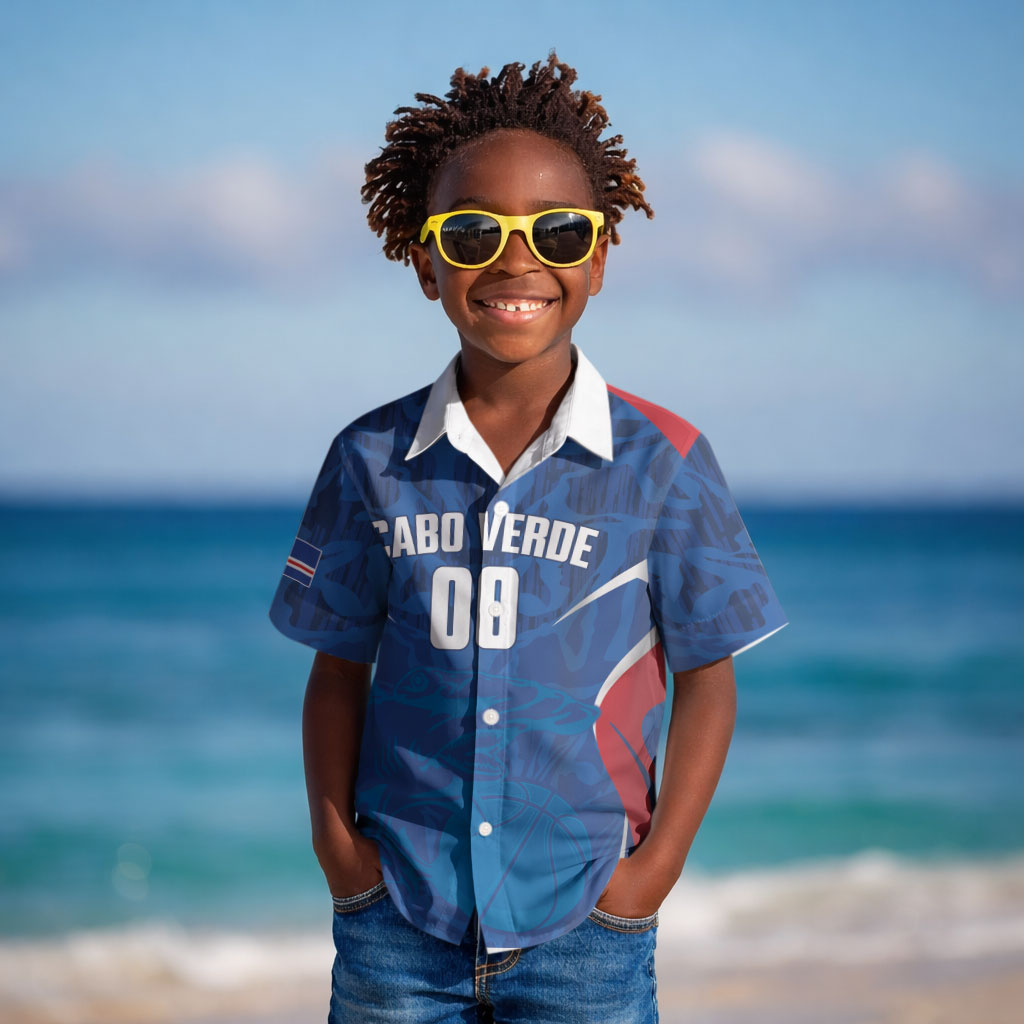 Cape Verde Basketball 2026 Custom Kid Hawaiian Shirt Come On Hammer Sharks