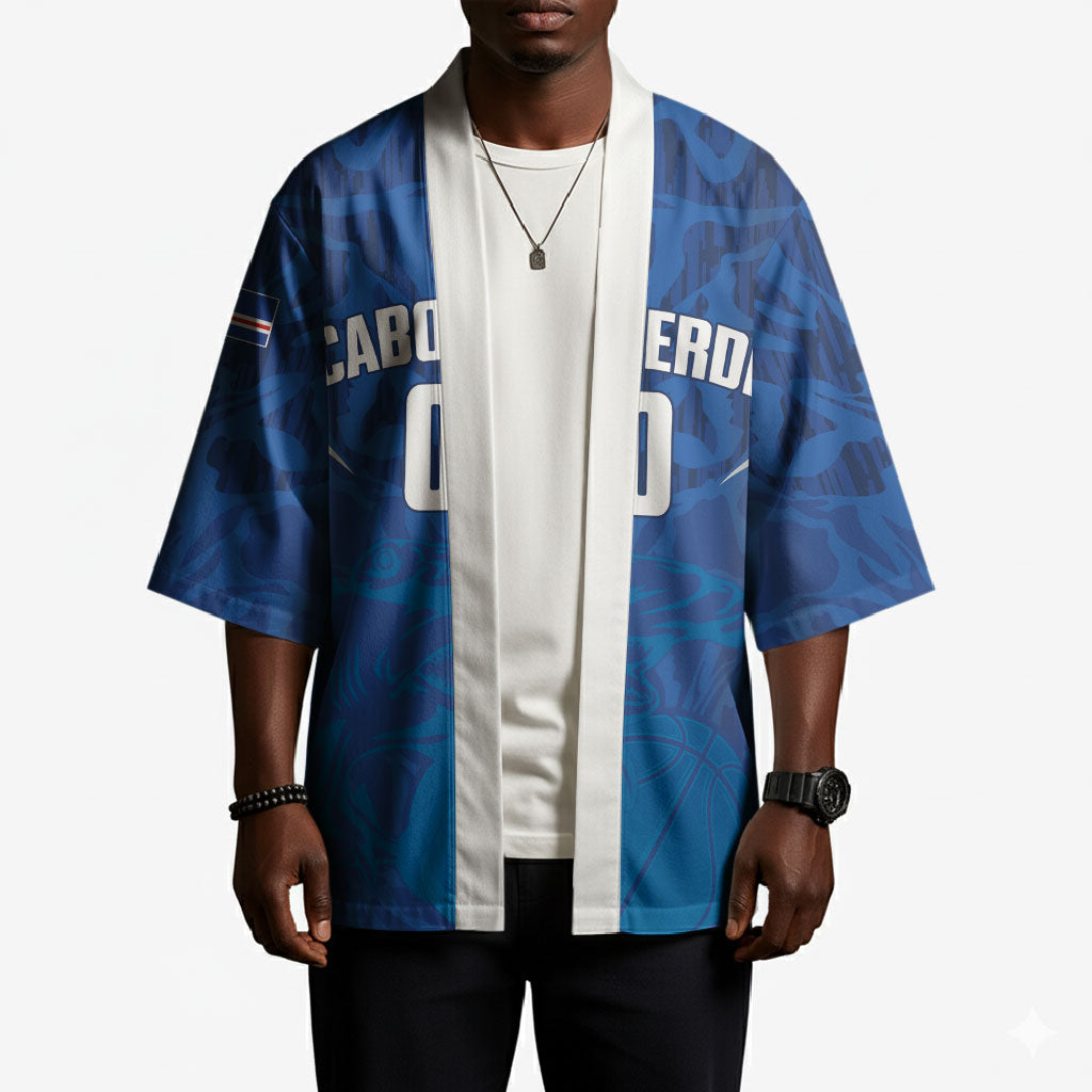 Cape Verde Basketball 2026 Custom Kimono Come On Hammer Sharks