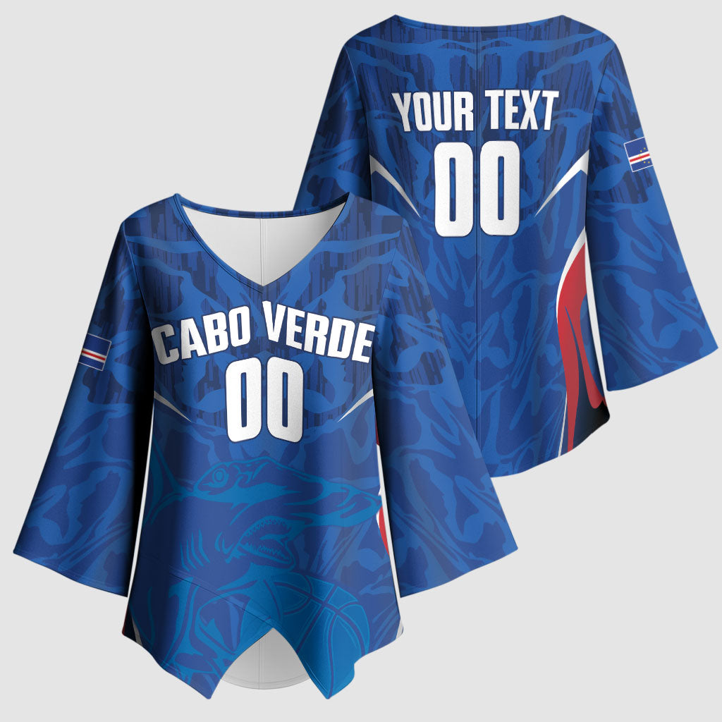 Cape Verde Basketball 2026 Custom Kimono Sleeve Blouse Come On Hammer Sharks