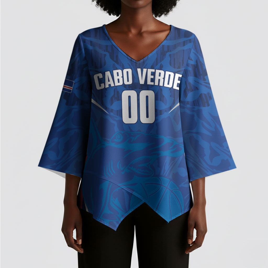 Cape Verde Basketball 2026 Custom Kimono Sleeve Blouse Come On Hammer Sharks