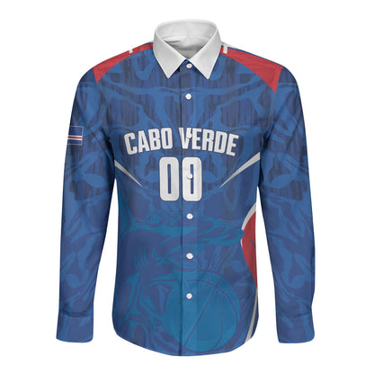 Cape Verde Basketball 2026 Custom Long Sleeve Button Shirt Come On Hammer Sharks