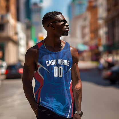 Cape Verde Basketball 2026 Custom Men Tank Top Come On Hammer Sharks