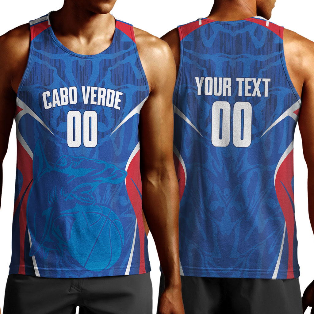 Cape Verde Basketball 2026 Custom Men Tank Top Come On Hammer Sharks