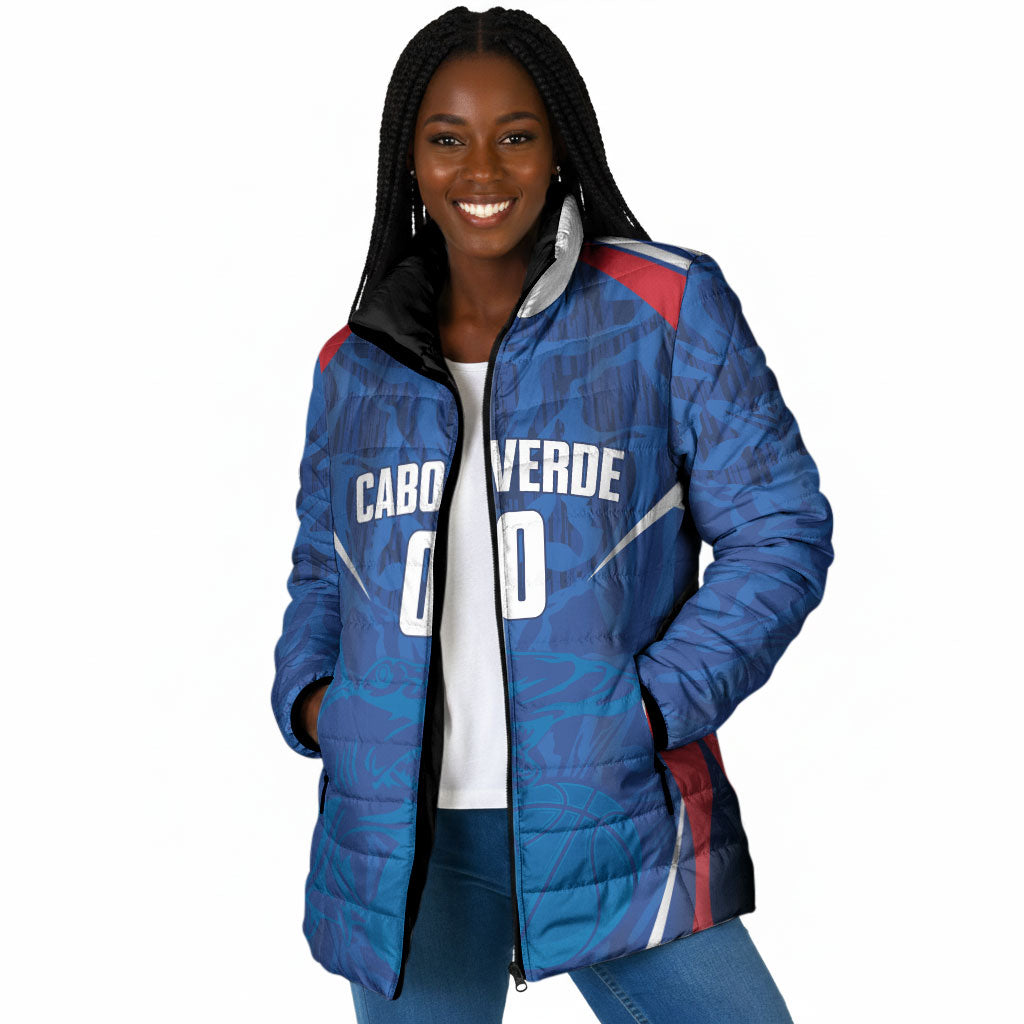 Cape Verde Basketball 2026 Custom Padded Jacket Come On Hammer Sharks