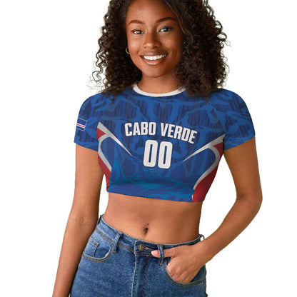 Cape Verde Basketball 2026 Custom Raglan Cropped T shirt Come On Hammer Sharks