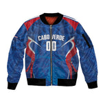 Cape Verde Basketball 2026 Custom Sleeve Zip Bomber Jacket Come On Hammer Sharks
