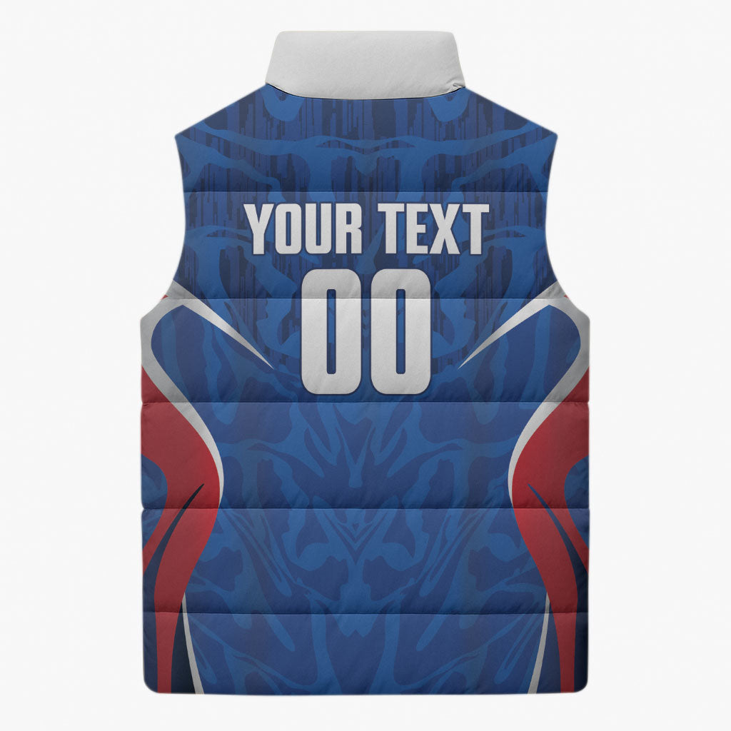 Cape Verde Basketball 2026 Custom Sleeveless Puffer Jacket Come On Hammer Sharks