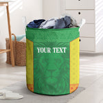 Senegal Basketball 2026 Custom Laundry Basket Come On Lions African Pattern