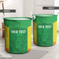 Senegal Basketball 2026 Custom Laundry Basket Come On Lions African Pattern