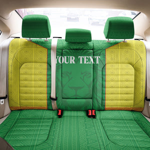 Senegal Basketball 2026 Custom Back Car Seat Cover Come On Lions African Pattern