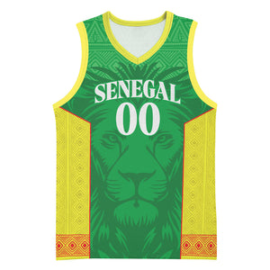 Senegal Basketball 2026 Custom Basketball Jersey Come On Lions African Pattern