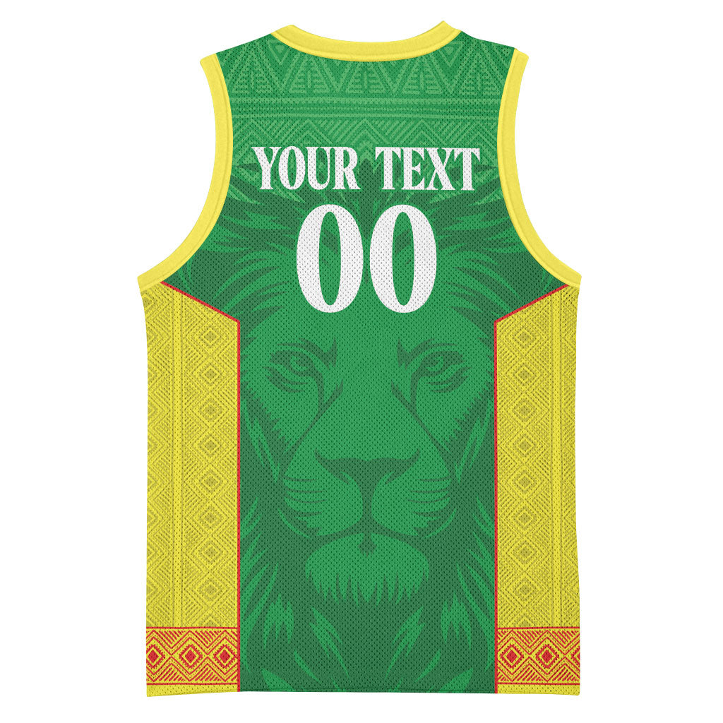 Senegal Basketball 2026 Custom Basketball Jersey Come On Lions African Pattern
