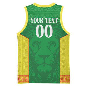 Senegal Basketball 2026 Custom Basketball Jersey Come On Lions African Pattern