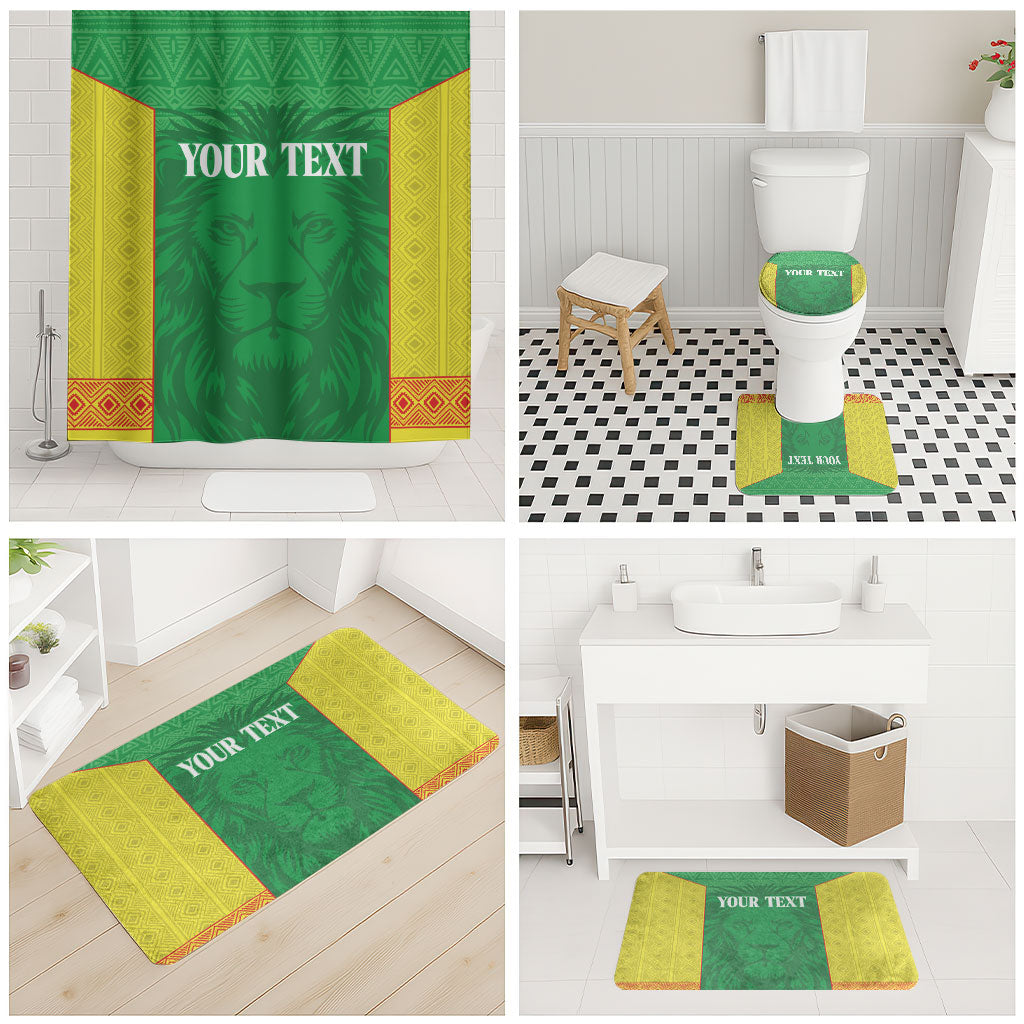 Senegal Basketball 2026 Custom Bathroom Set Come On Lions African Pattern