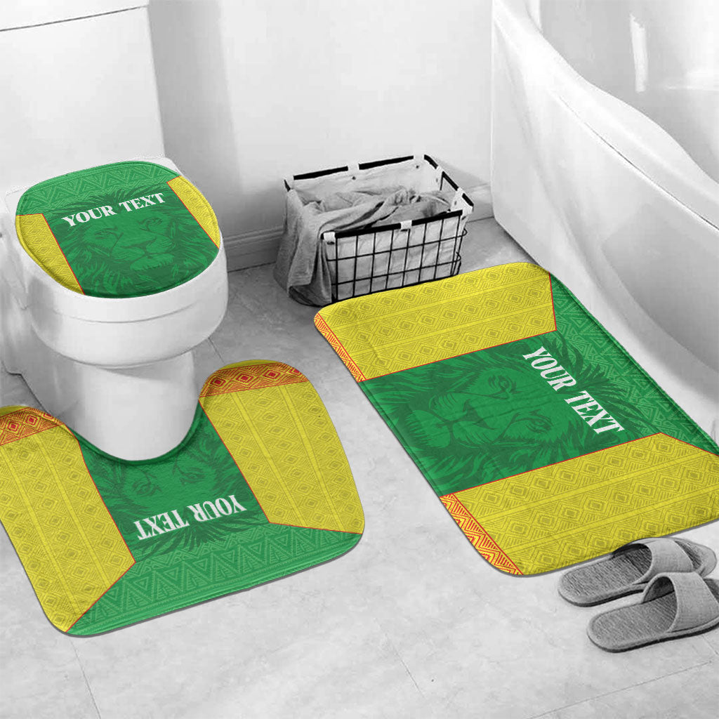 Senegal Basketball 2026 Custom Bathroom Set Come On Lions African Pattern