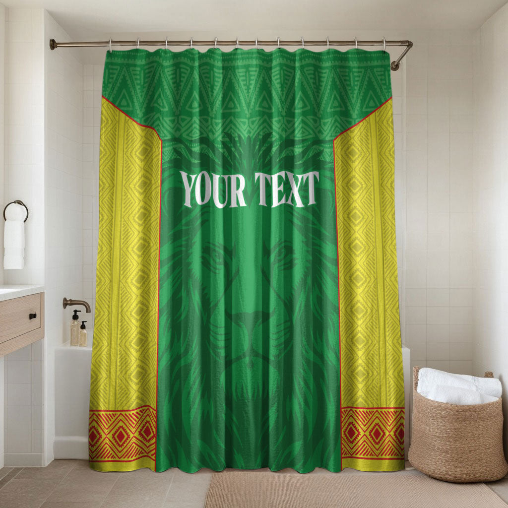 Senegal Basketball 2026 Custom Bathroom Set Come On Lions African Pattern
