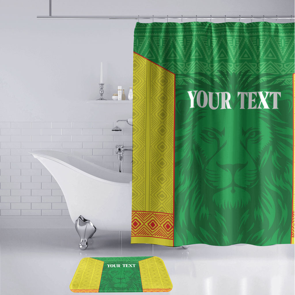 Senegal Basketball 2026 Custom Bathroom Set Come On Lions African Pattern