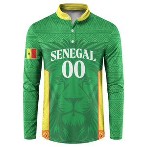 Senegal Basketball 2026 Custom Button Sweatshirt Come On Lions African Pattern