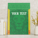 Senegal Basketball 2026 Custom Canvas Wall Art Come On Lions African Pattern