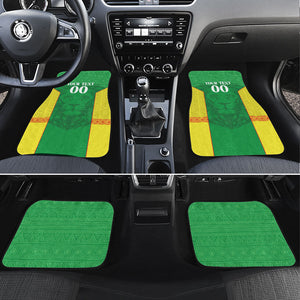 Senegal Basketball 2026 Custom Car Mats Come On Lions African Pattern