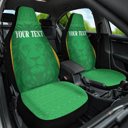 Senegal Basketball 2026 Custom Car Seat Cover Come On Lions African Pattern