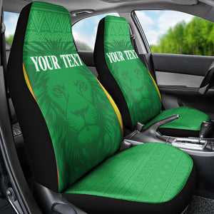 Senegal Basketball 2026 Custom Car Seat Cover Come On Lions African Pattern