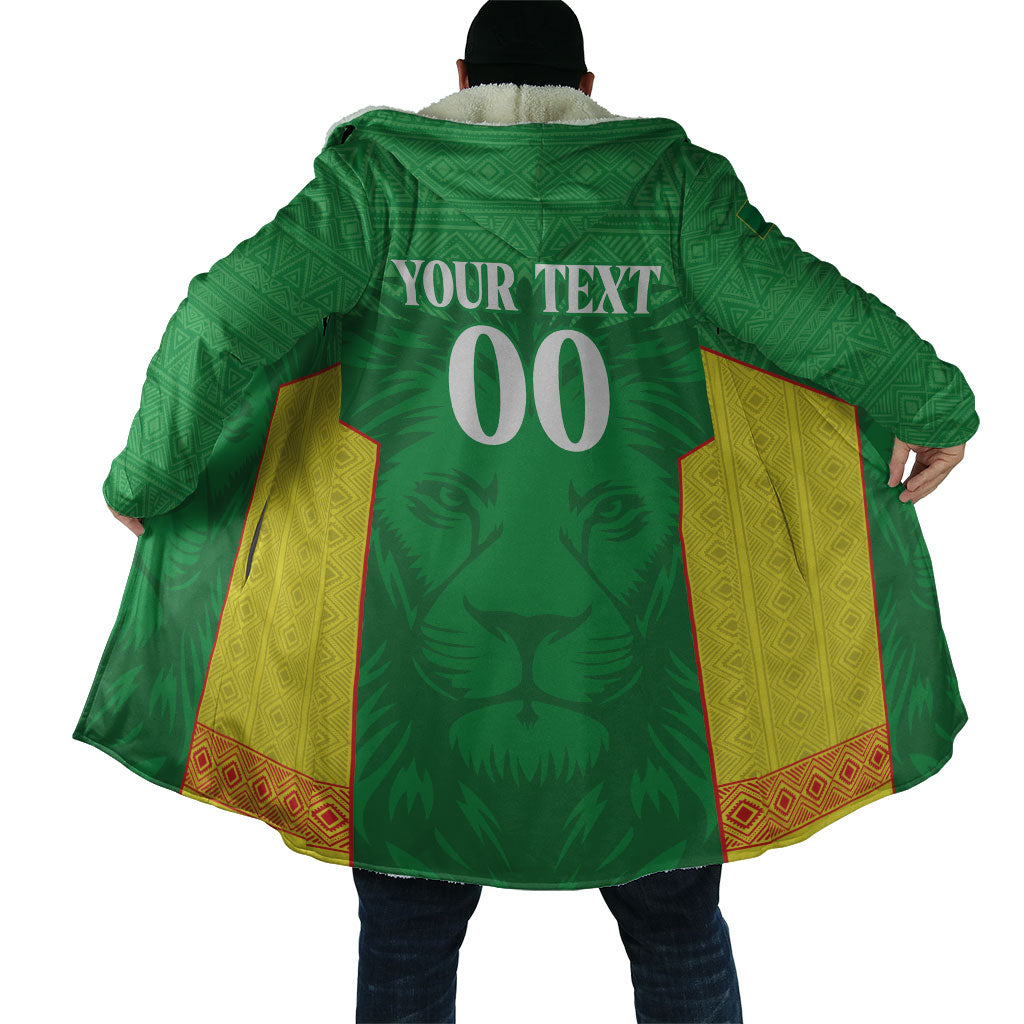 Senegal Basketball 2026 Custom Cloak Come On Lions African Pattern