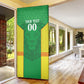 Senegal Basketball 2026 Custom Door Cover Come On Lions African Pattern
