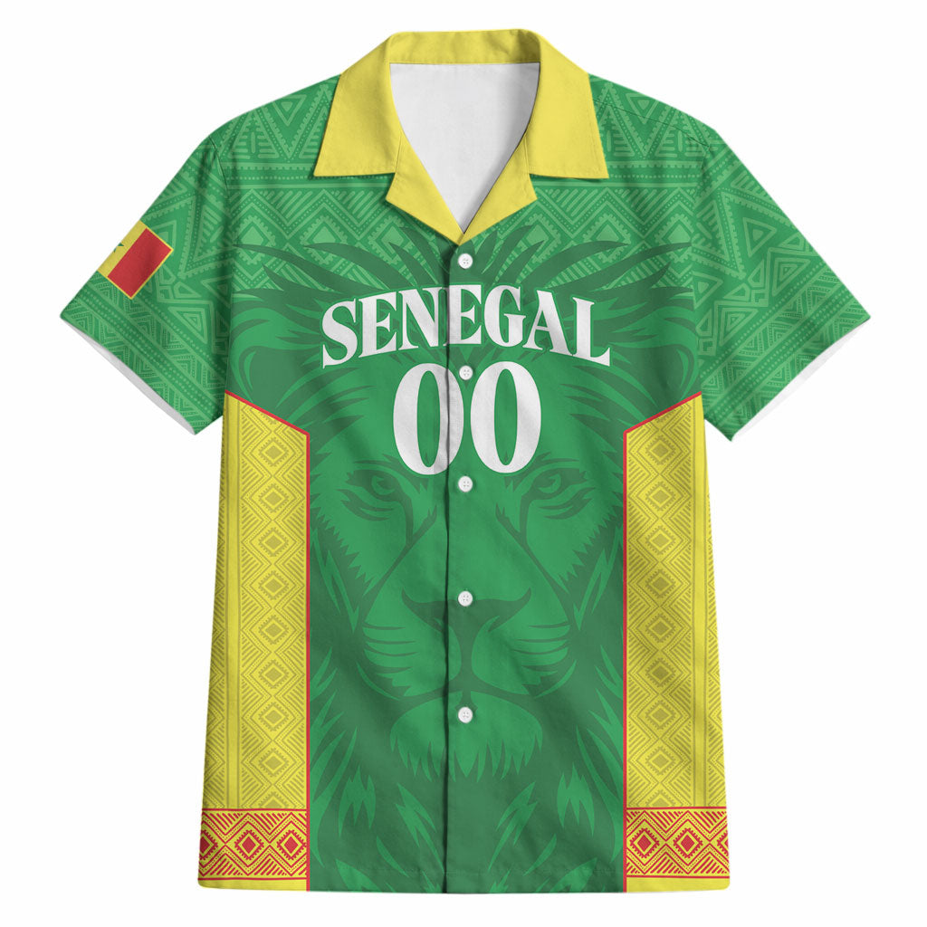 Senegal Basketball 2026 Custom Hawaiian Shirt Come On Lions African Pattern
