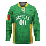 Senegal Basketball 2026 Custom Hockey Jersey Come On Lions African Pattern