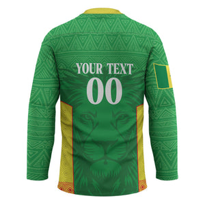 Senegal Basketball 2026 Custom Hockey Jersey Come On Lions African Pattern