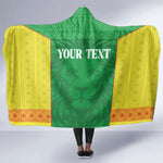 Senegal Basketball 2026 Custom Hooded Blanket Come On Lions African Pattern