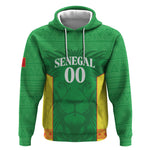 Senegal Basketball 2026 Custom Hoodie Come On Lions African Pattern