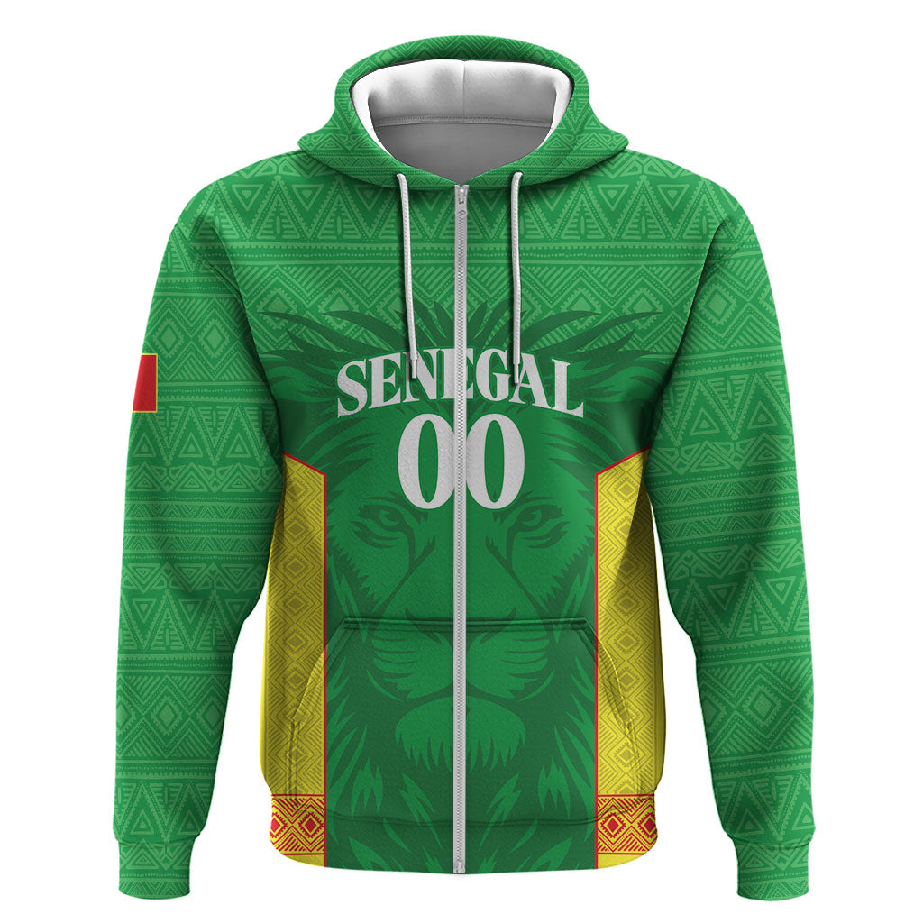 Senegal Basketball 2026 Custom Hoodie Come On Lions African Pattern