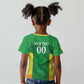 Senegal Basketball 2026 Custom Kid T shirt Come On Lions African Pattern