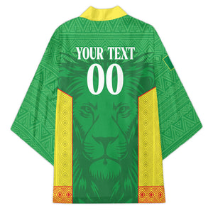 Senegal Basketball 2026 Custom Kimono Come On Lions African Pattern